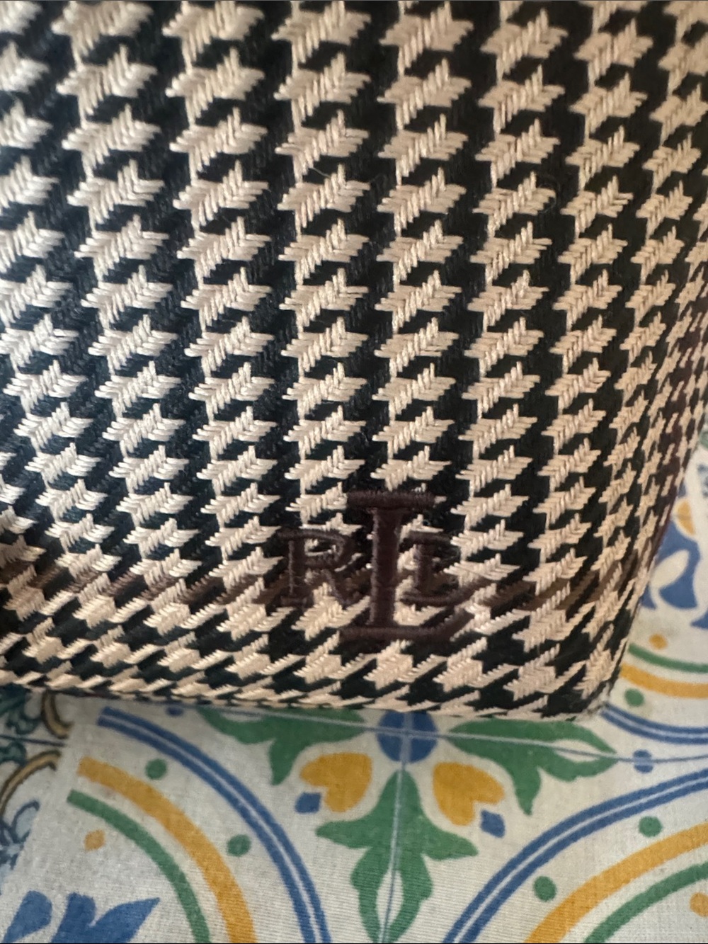 Ralph Lauren Houndstooth Plaid Mini shoulder Bag - Picture 2 of 7
